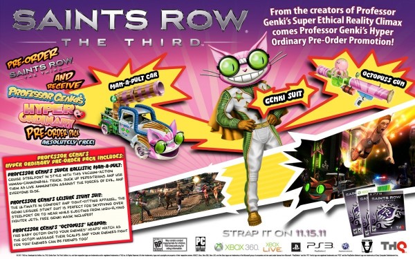 Saints Row 3 - Professor Genki's Hyper-Ordinary Preorder Pack