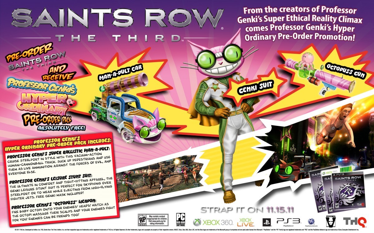 Saints Row: The Third - The Full Package Deluxe Pack will be  GameStop-exclusive in North America
