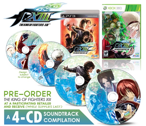 King of Fighters XIII - Soundtrack Pre-order Bonus