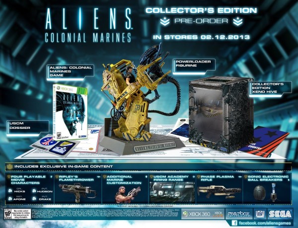 Aliens Colonial Marines Collectors Edition