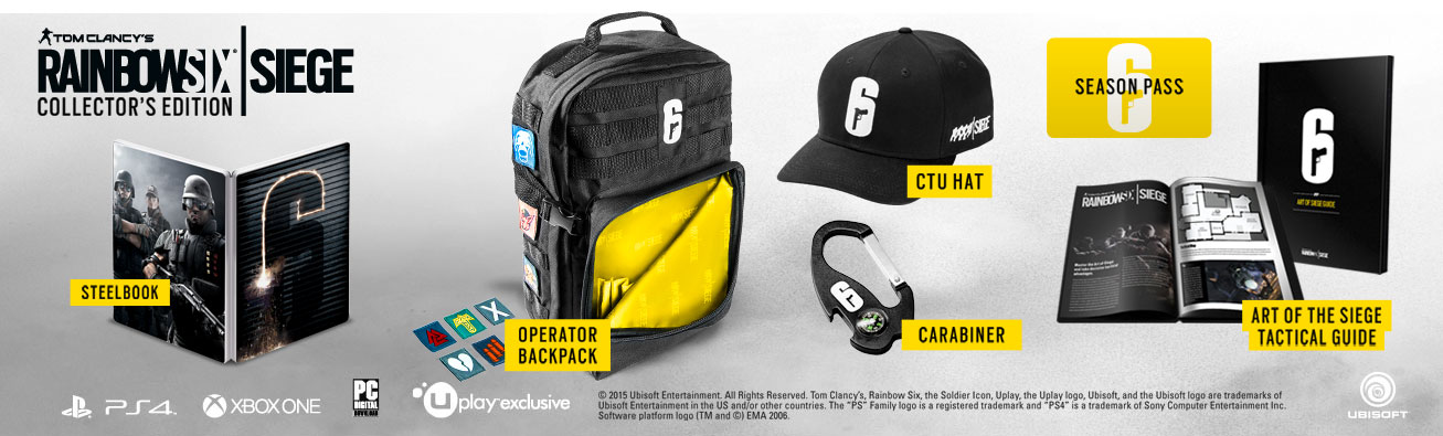Rainbow Six Siege Collector's Edition Backpack