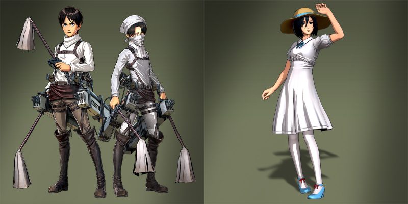 Attack on Titan Bonus Costumes