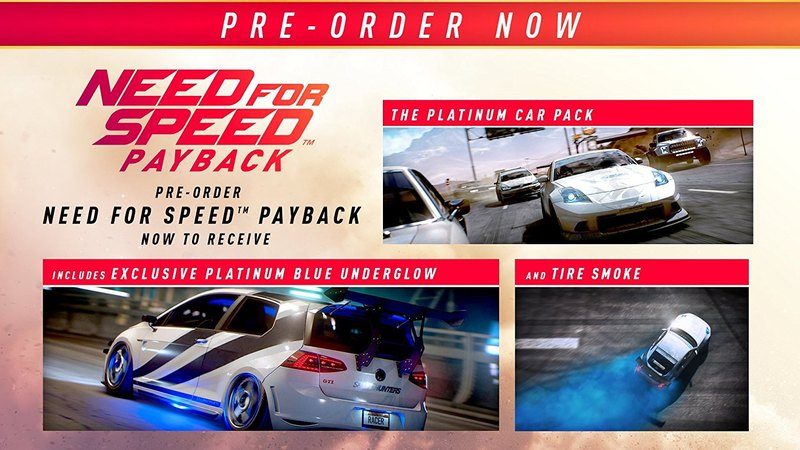 Need for Speed Payback - Platinum Car Pack