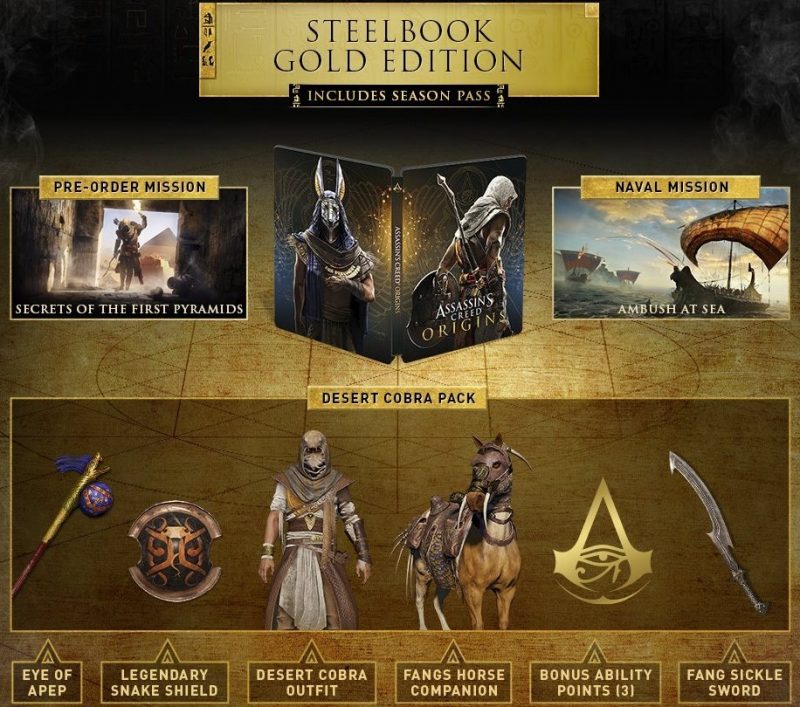 Assassin’s Creed Origins - Steelbook Gold Edition