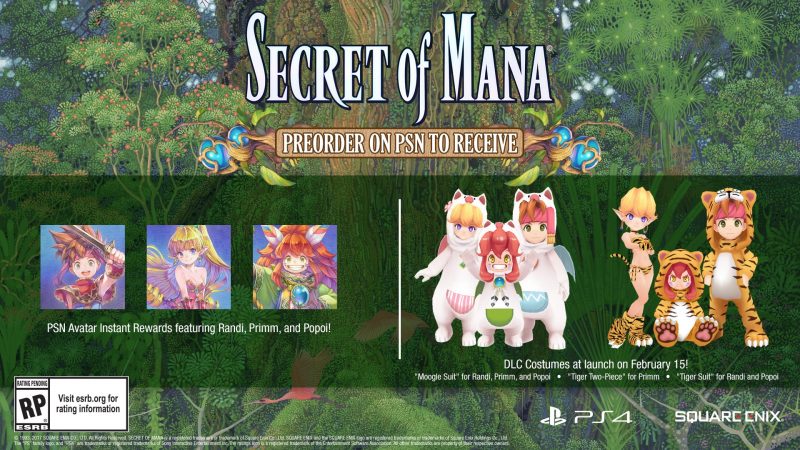 Secret of Mana - PSN Bonuses