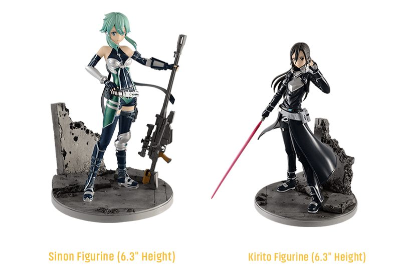Sword Art Online: Fatal Bullet - Kirito and Asuna Figurines