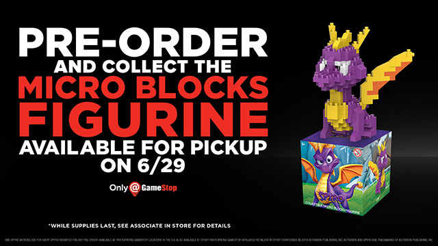 Spyro Micro Blocks Figurine