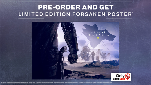 Destiny 2: Forsaken - GameStop Poster