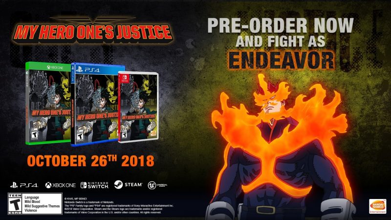 My Hero: One’s Justice - Endeavor Pre-Order Bonus