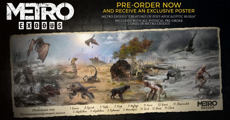 Metro Exodus - Creatures Poster