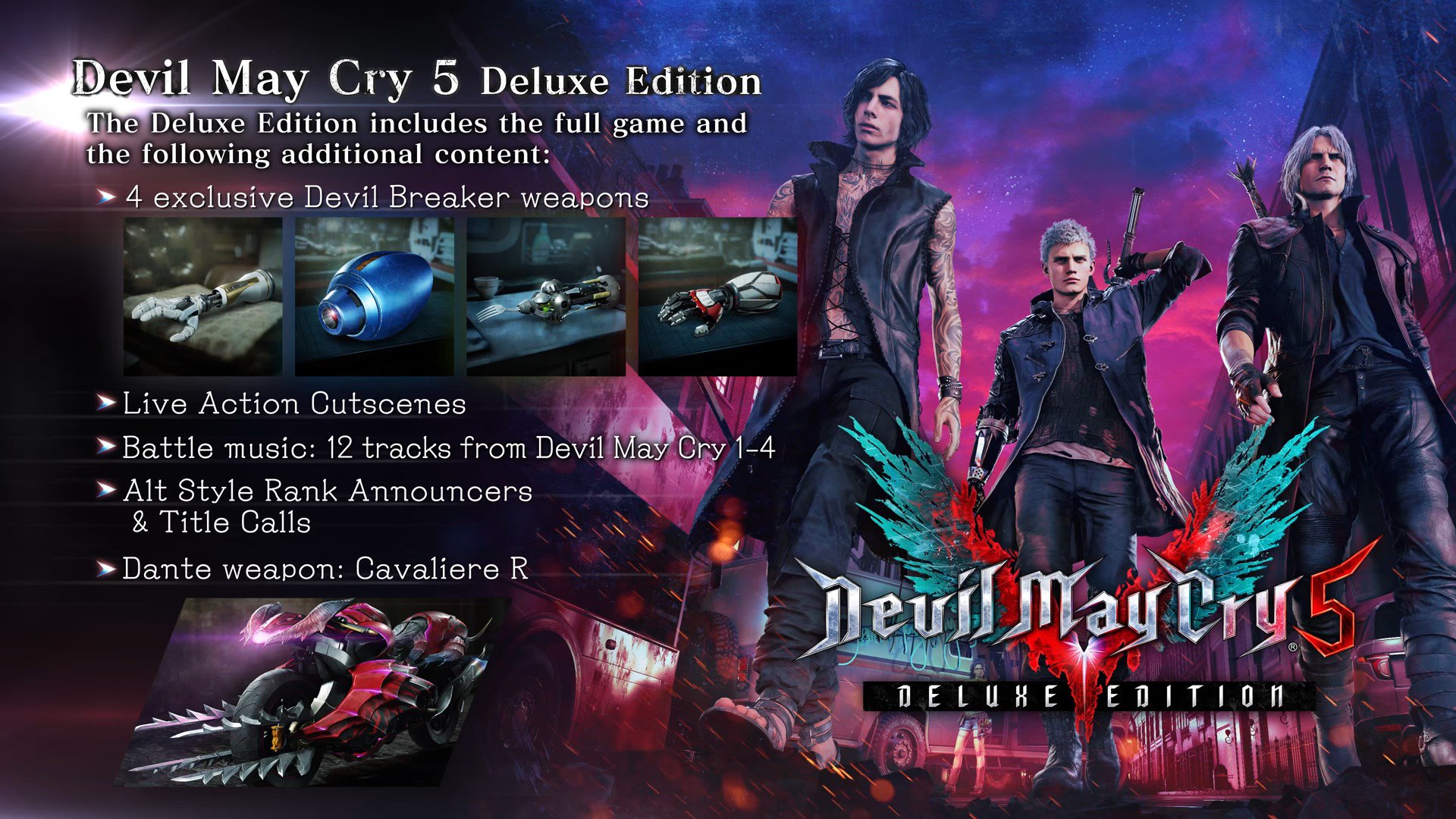 Guide To Devil May Cry 5's Best Pre-Order Bonuses For Xbox One, PS4, PC -  GameSpot