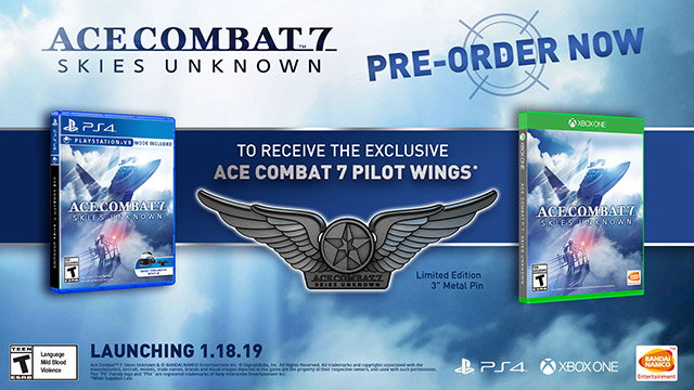 Ace Combat 7: Skies Unknown - Pilot Wings