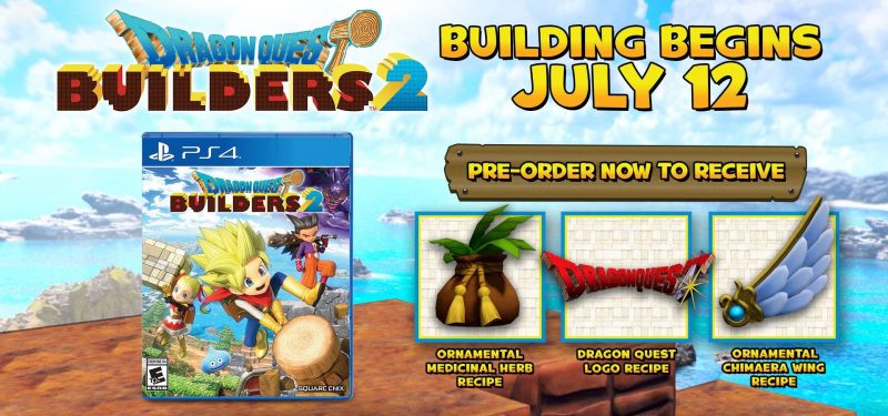 Dragon Quest Builders 2 - Pre-Order Bonuses