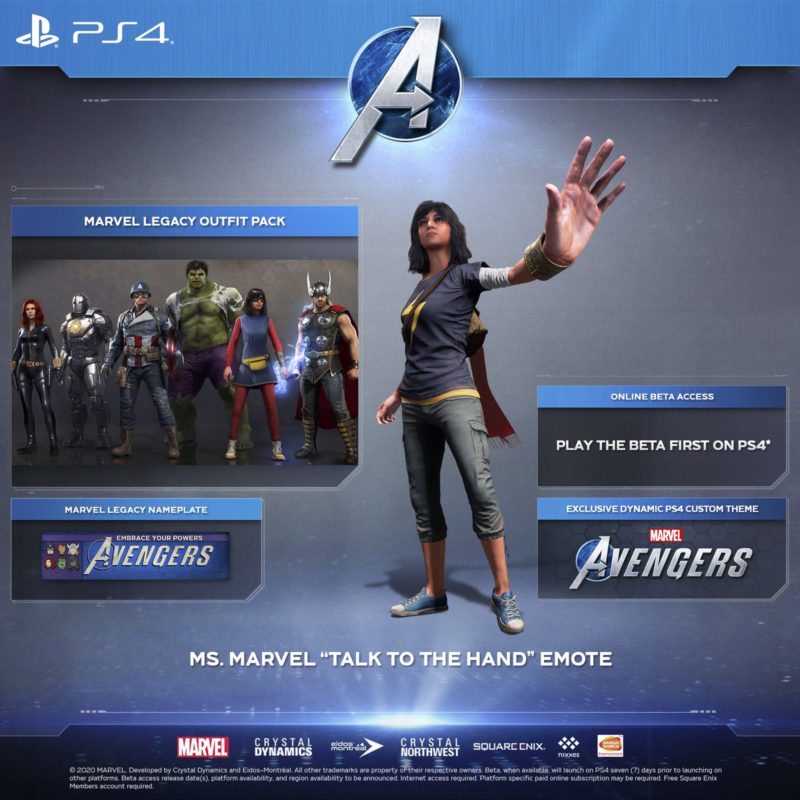 Marvel's Avengers - PlayStation 4 Bonuses