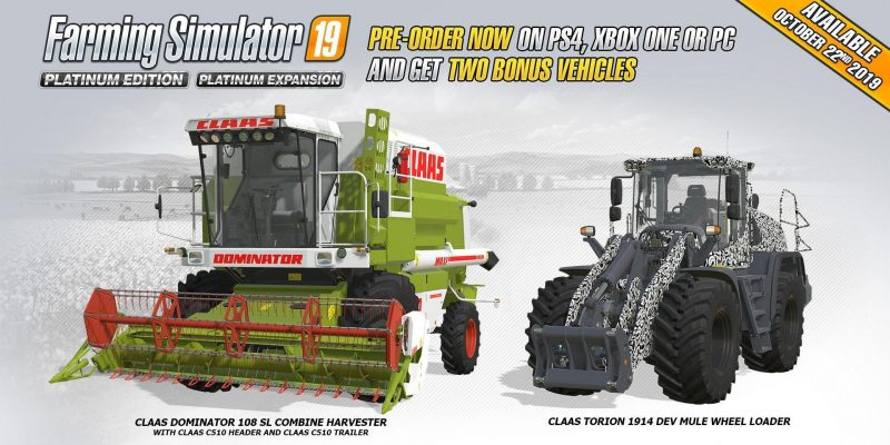 Farming Simulator 19 Platinum Edition - Pre-Order Bonuses