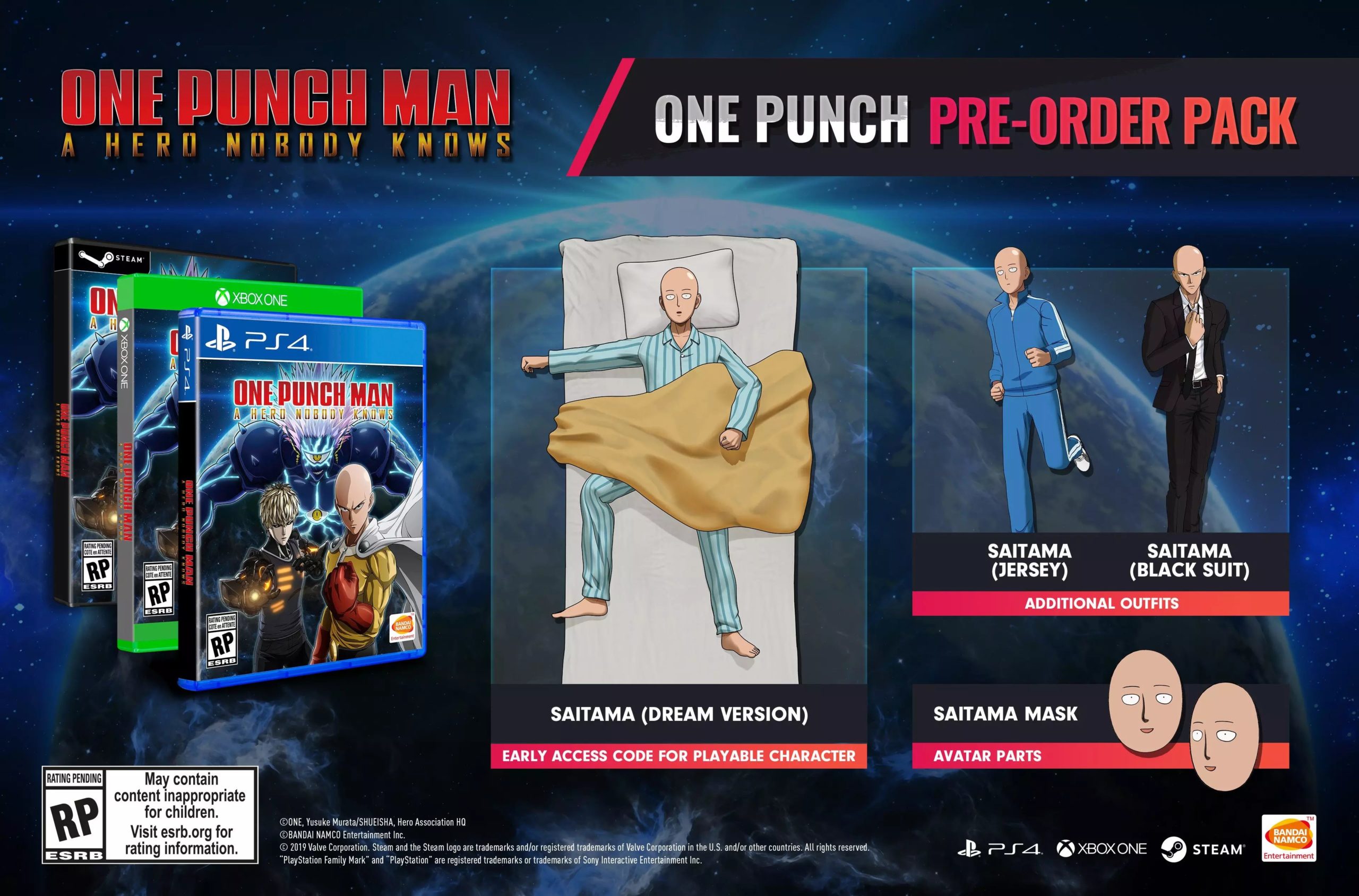 ONE PUNCH MAN: A HERO NOBODY KNOWS Character Pass