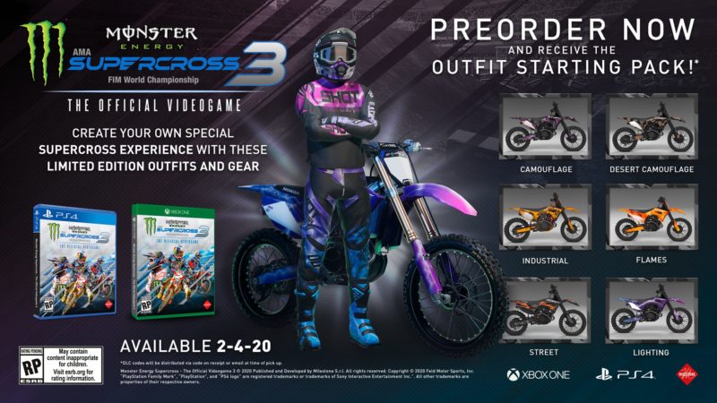 Monster Energy Supercross 3 - Outfit Starting Pack