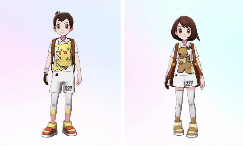 Pokémon Sword and Shield Expansion Pass - Pikachu and Eevee Uniforms
