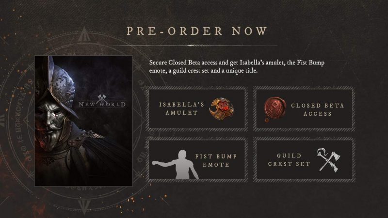 New World - Pre-Order Bonuses