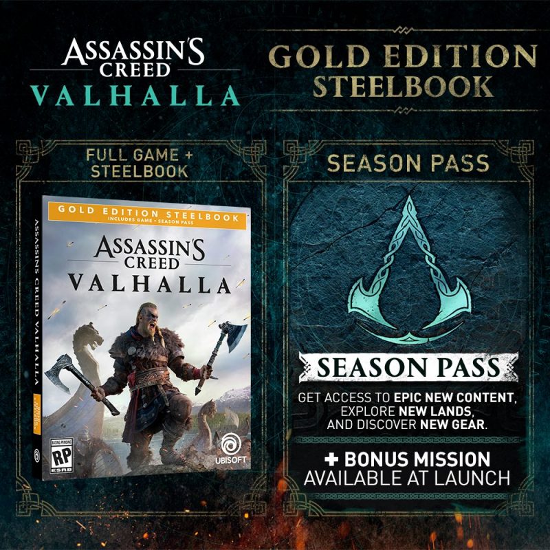 Assassin’s Creed Valhalla - Gold SteelBook Edition