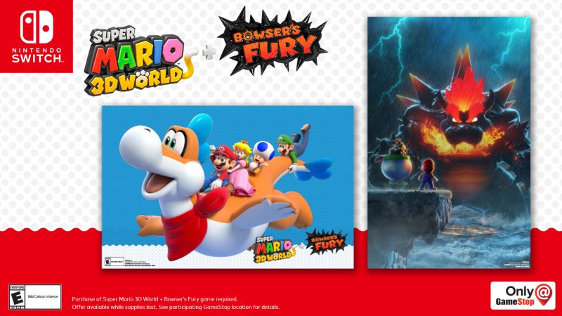 Super Mario 3D World + Bowser's Fury - Pre-Order Posters